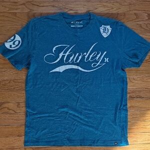 Hurley Teal Graphic Short Sleeve Tee